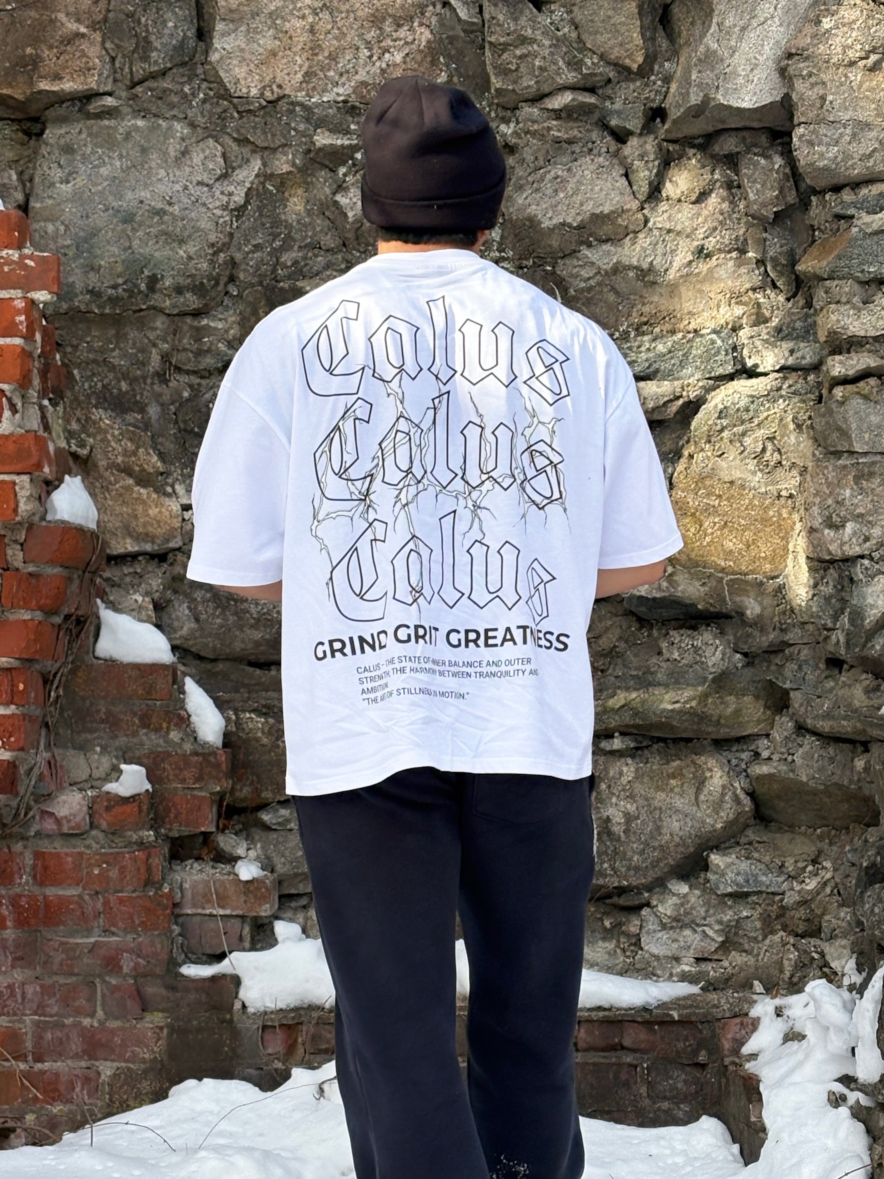 CALUS Original Cropped T-Shirt (White)