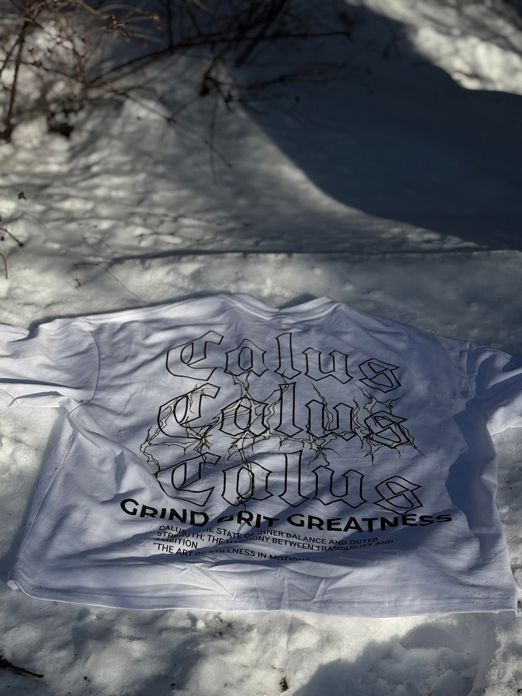 CALUS Original Cropped T-Shirt (White)